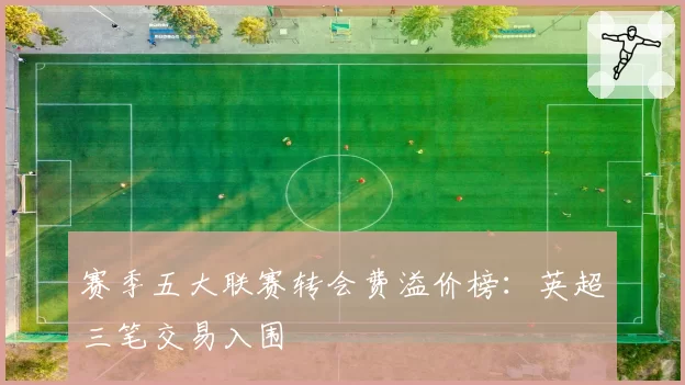 赛季五大联赛转会费溢价榜：英超三笔交易入围